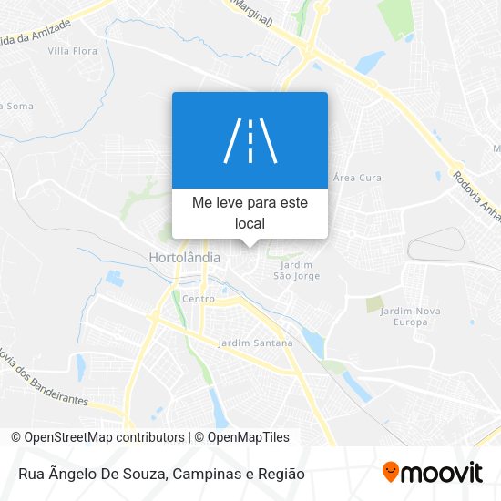 Rua Ãngelo De Souza mapa