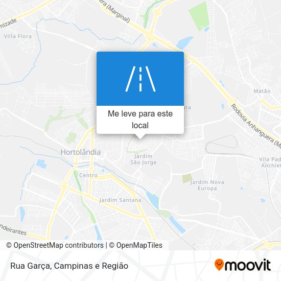 Rua Garça mapa