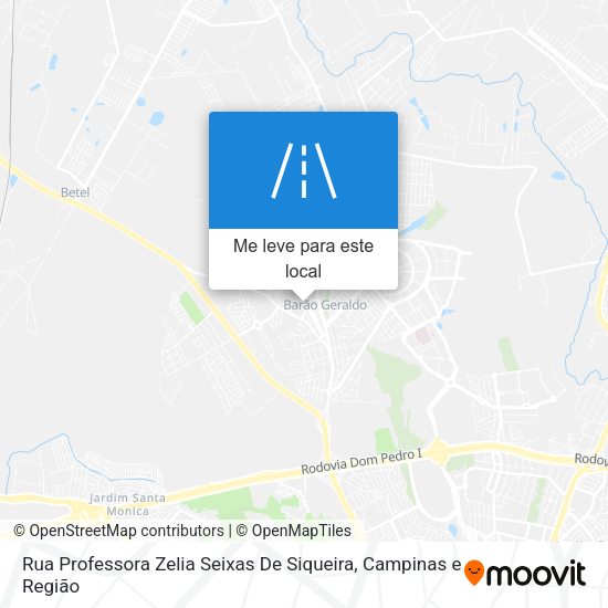 Rua Professora Zelia Seixas De Siqueira mapa