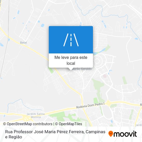 Rua Professor José Maria Pérez Ferreira mapa