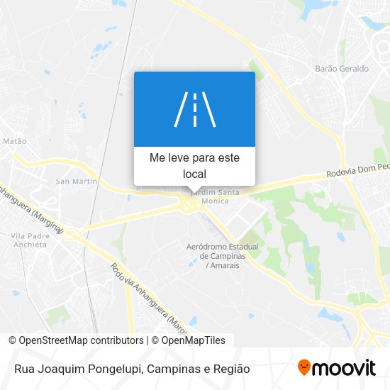 Rua Joaquim Pongelupi mapa