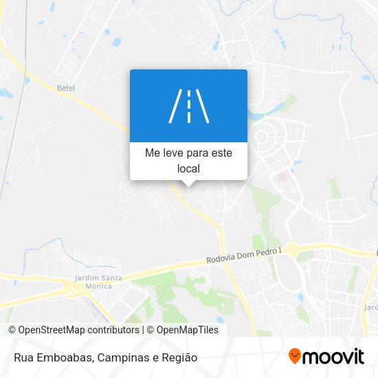 Rua Emboabas mapa