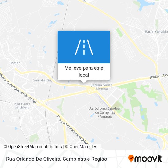 Rua Orlando De Oliveira mapa
