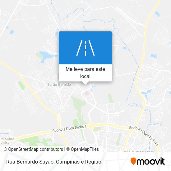 Rua Bernardo Sayão mapa