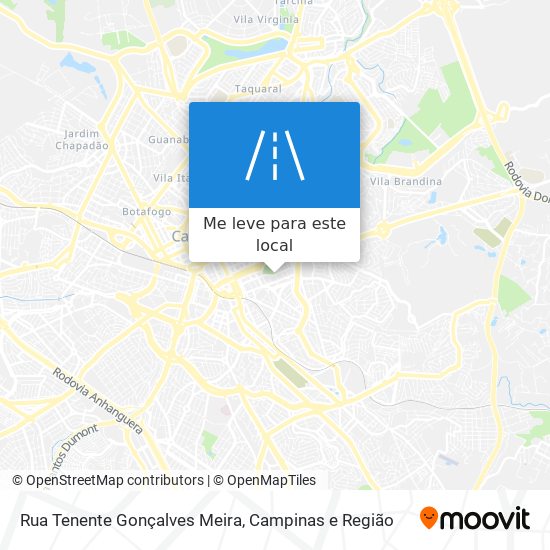 Rua Tenente Gonçalves Meira mapa