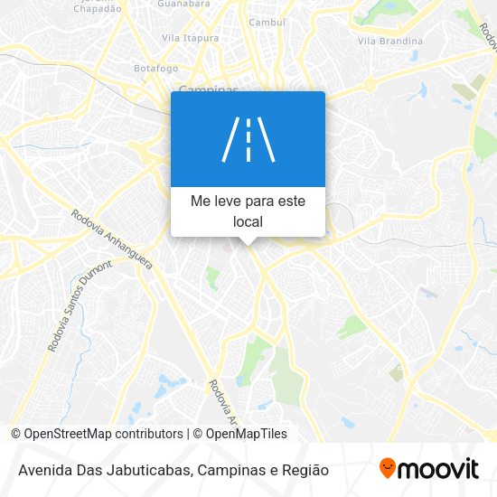 Avenida Das Jabuticabas mapa