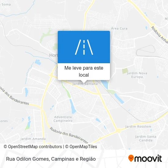 Rua Odilon Gomes mapa