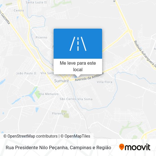 Rua Presidente Nilo Peçanha mapa