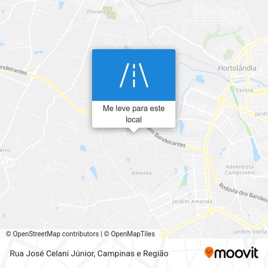 Rua José Celani Júnior mapa