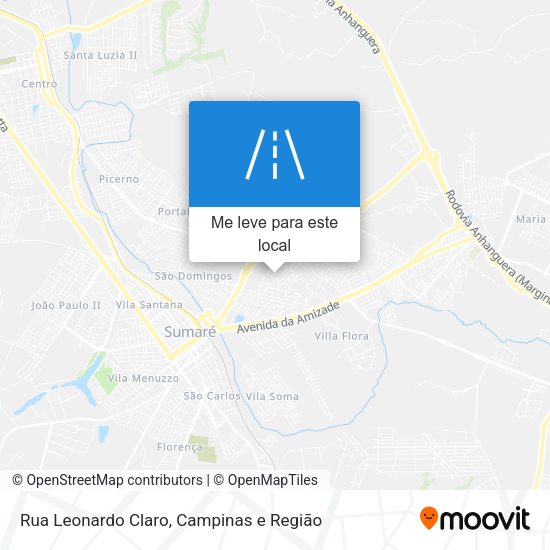 Rua Leonardo Claro mapa
