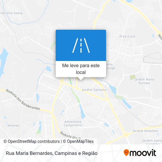 Rua Maria Bernardes mapa