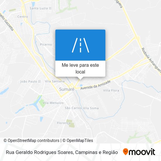 Rua Geraldo Rodrigues Soares mapa