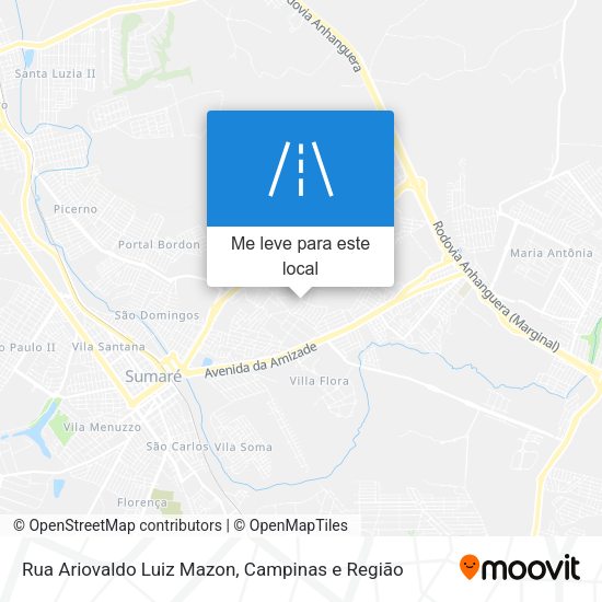Rua Ariovaldo Luiz Mazon mapa