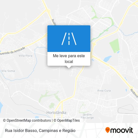 Rua Isidor Basso mapa