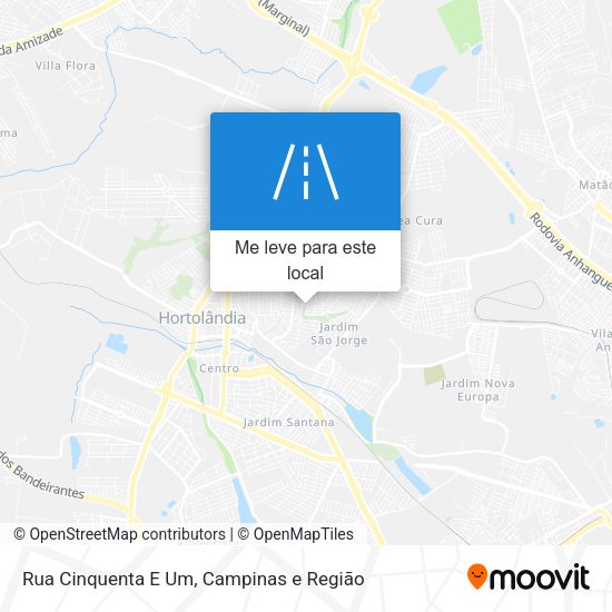 Rua Cinquenta E Um mapa