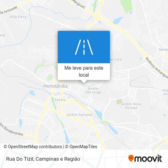 Rua Do Tizil mapa