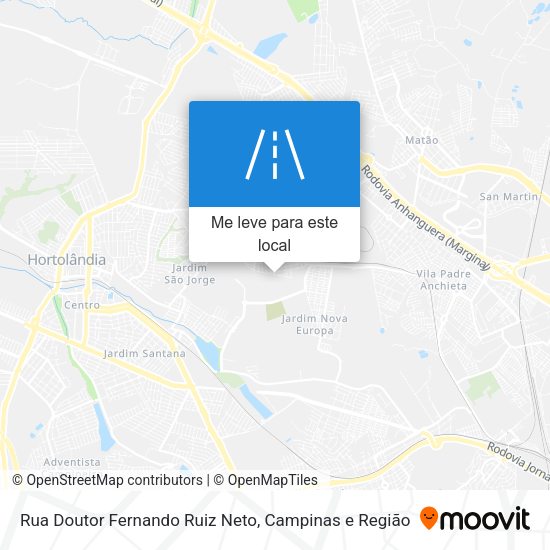Rua Doutor Fernando Ruiz Neto mapa