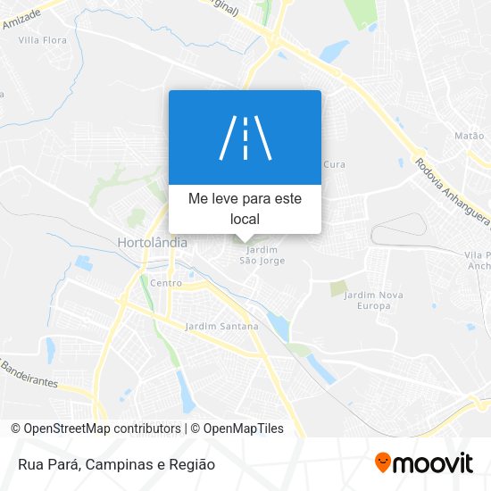 Rua Pará mapa