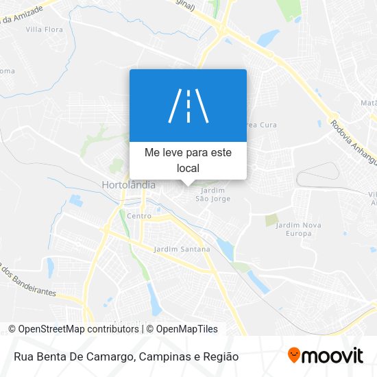 Rua Benta De Camargo mapa