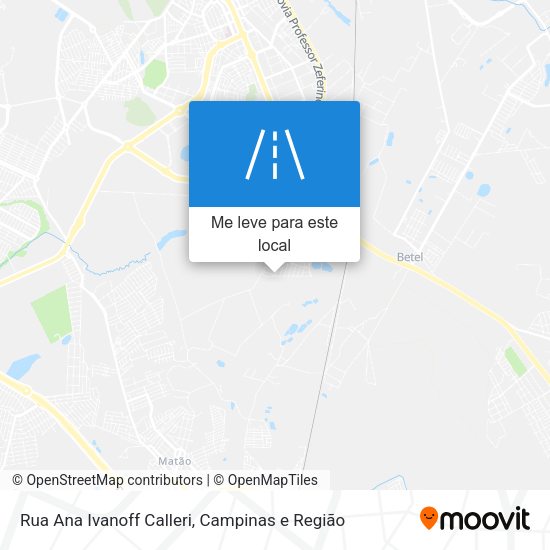 Rua Ana Ivanoff Calleri mapa