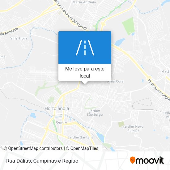 Rua Dálias mapa