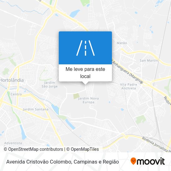 Avenida Cristovão Colombo mapa