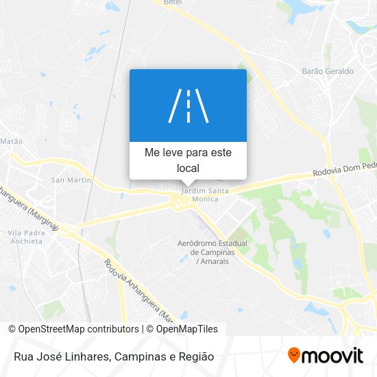 Rua José Linhares mapa