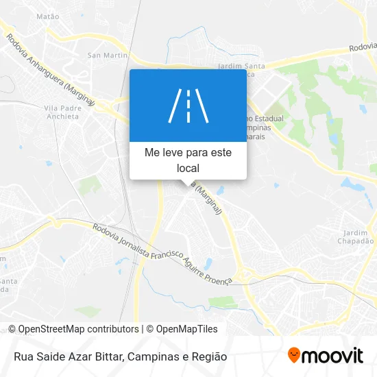 Rua Saide Azar Bittar mapa