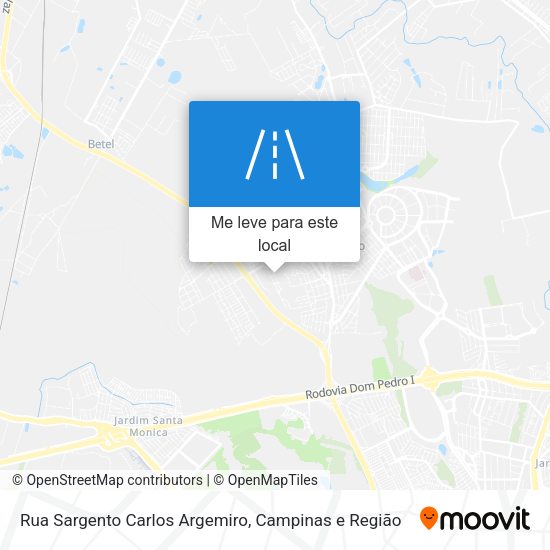 Rua Sargento Carlos Argemiro mapa
