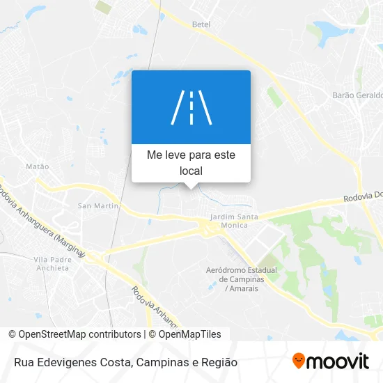 Rua Edevigenes Costa mapa