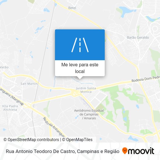 Rua Antonio Teodoro De Castro mapa