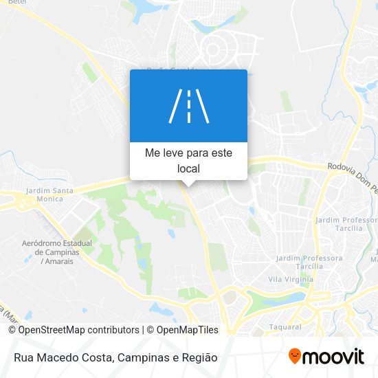 Rua Macedo Costa mapa