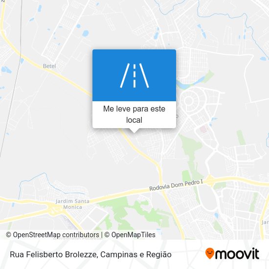 Rua Felisberto Brolezze mapa