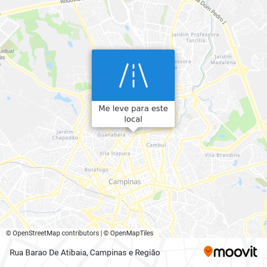 Rua Barao De Atibaia mapa