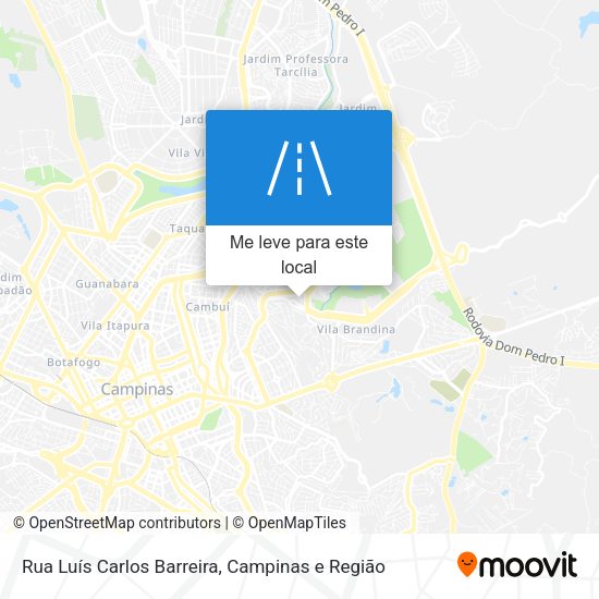 Rua Luís Carlos Barreira mapa