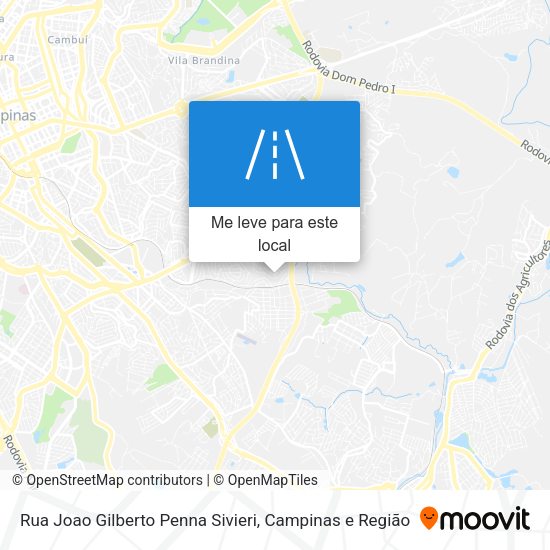Rua Joao Gilberto Penna Sivieri mapa