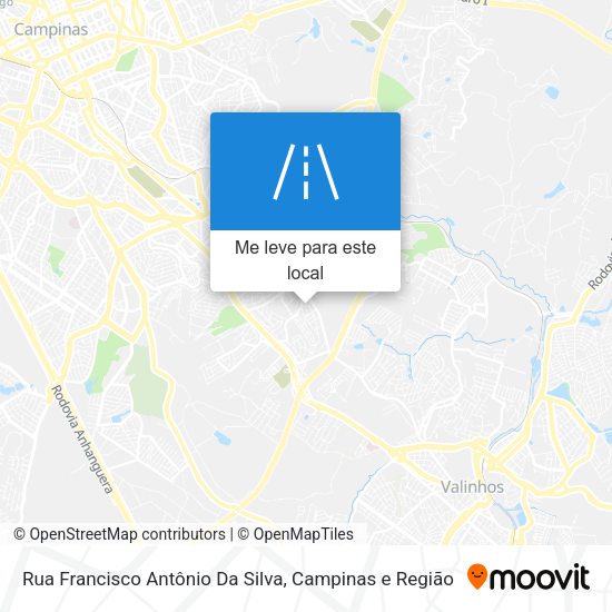 Rua Francisco Antônio Da Silva mapa