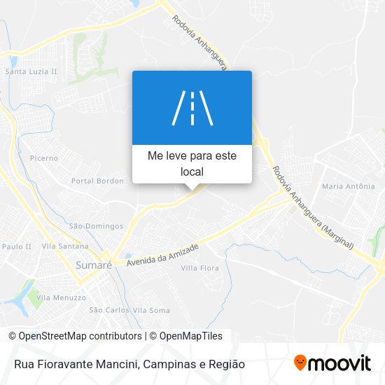 Rua Fioravante Mancini mapa