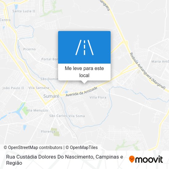 Rua Custádia Dolores Do Nascimento mapa
