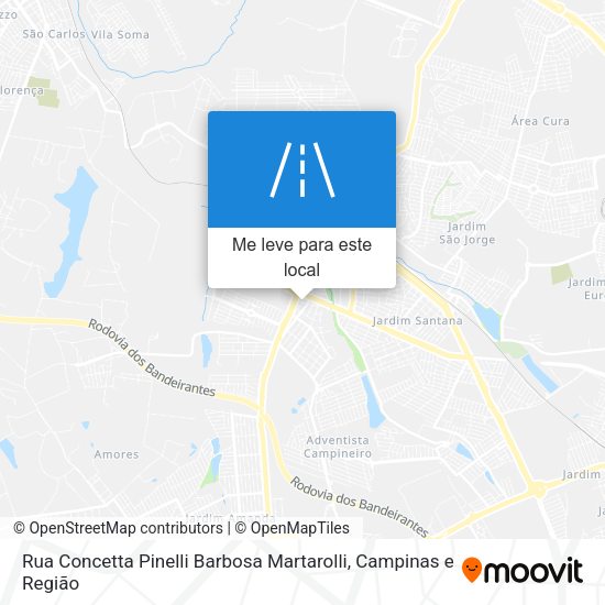 Rua Concetta Pinelli Barbosa Martarolli mapa