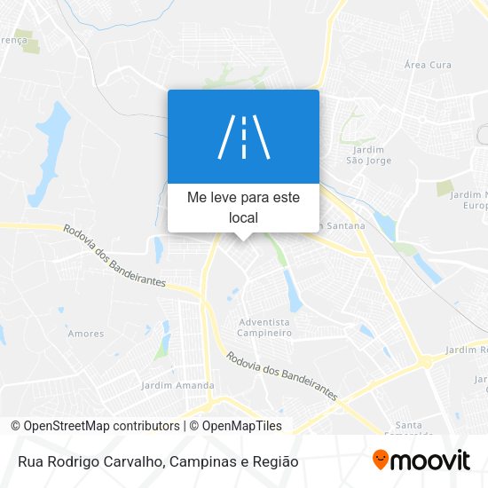 Rua Rodrigo Carvalho mapa
