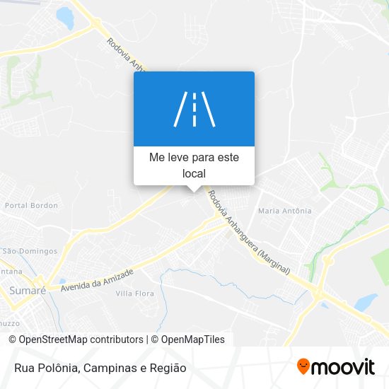Rua Polônia mapa