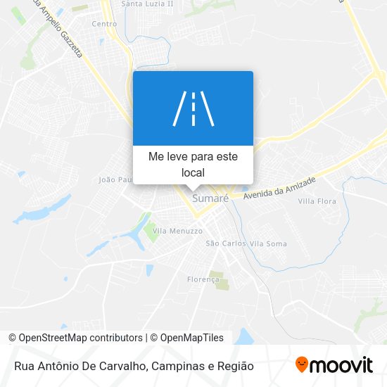 Rua Antônio De Carvalho mapa