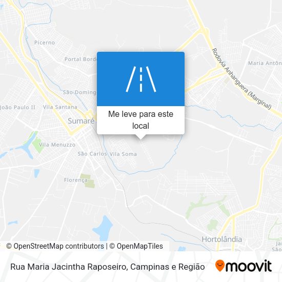 Rua Maria Jacintha Raposeiro mapa