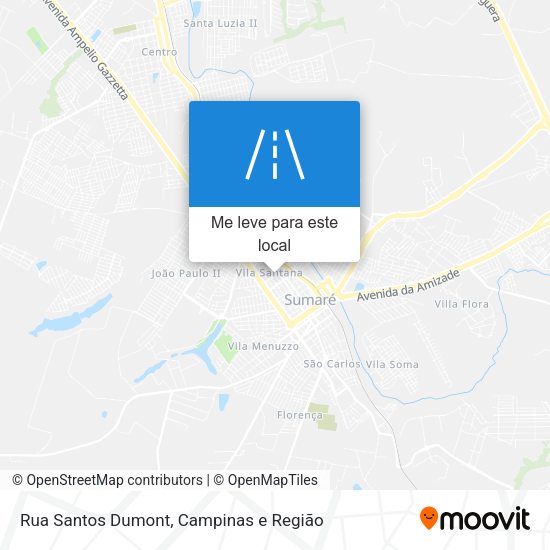 Rua Santos Dumont mapa