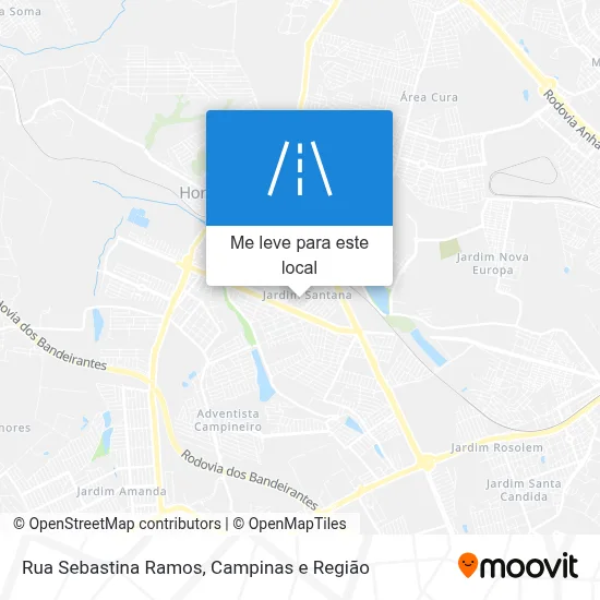 Rua Sebastina Ramos mapa