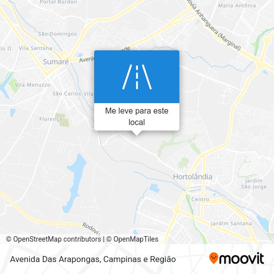 Avenida Das Arapongas mapa