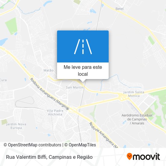 Rua Valentim Biffi mapa
