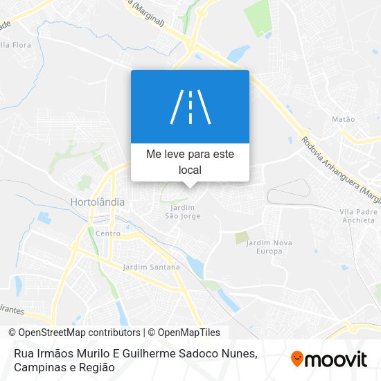 Rua Irmãos Murilo E Guilherme Sadoco Nunes mapa