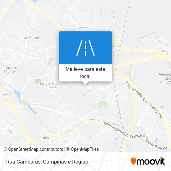 Rua Cambarás mapa